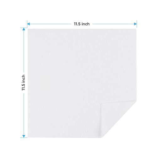 White Microfiber Cleaning Cloth 100 PK (White / 11.5 x 11.5 Inch)
