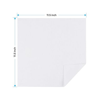 White Microfiber Cleaning Cloth 100 PK (White / 11.5 x 11.5 Inch)