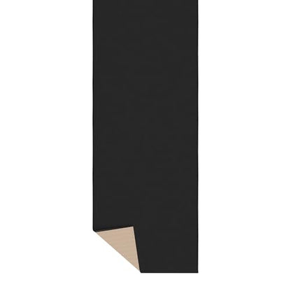 3x21 Extra Long Hallway Runner Rug (Solid Black)
