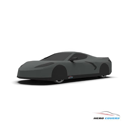 Car Cover I Fit for Corvette C8 I Indoor and Outdoor I Protection from Sun (Gray)