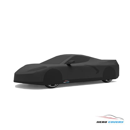 Car Cover I Fit for Corvette C8 I Indoor and Outdoor I Protection from Sun (Black)