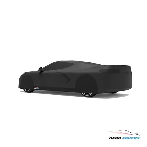 Car Cover I Fit for Corvette C8 I Indoor and Outdoor I Protection from Sun (Black)