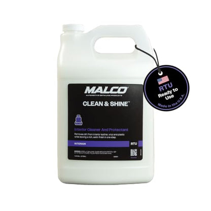 Clean & Shine Interior Car Cleaner and Dressing Spray (128 Fl Oz (Pack of 1))