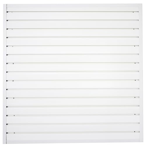 Slat Wall Paneling Garage Wall Organizer (White / 4x4ft)