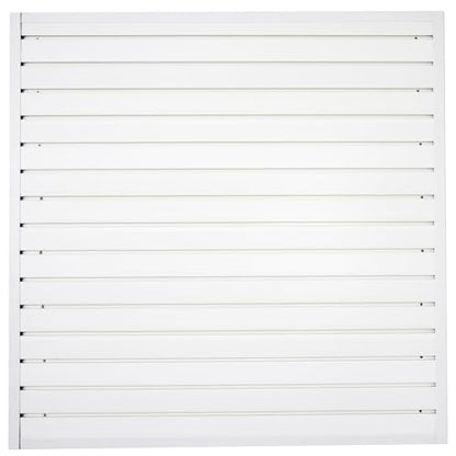 Slat Wall Paneling Garage Wall Organizer (White / 4x4ft)