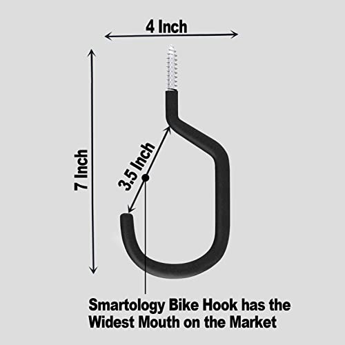 Extra Large Bike Hook (Extra Large 4 Pack Black)