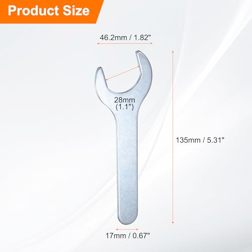 10pcs Small Wrench Open End Wrench 28x135x2.8mm Metric U (28x135x2.8mm)
