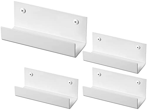 4 Pcs Wall Mount Ladder Wall Wheelbarrow Hanger (White)