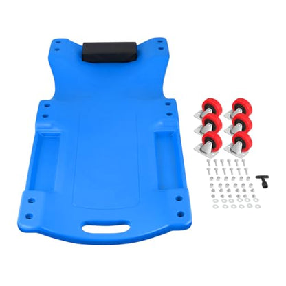 36" L X 17" W x 4.25" H Vehicle Repair Low Profile Automotive Creeper w (Blue / 36 Inches)