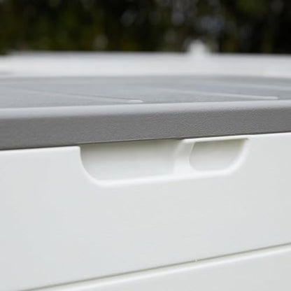 110 Gallon Pro Resin Deck Box (White / 110 Gallon)