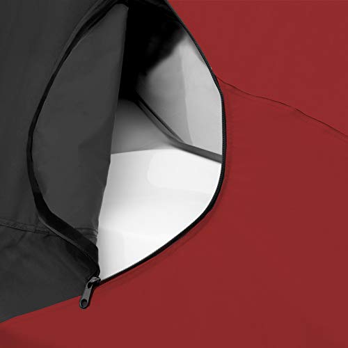 Trailerable Jet Ski Cover (Burgundy/Black / Fits from 116"-125"(2 seater))