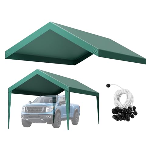 Carport Replacement Canopy (Dark Green / 10x20ft)