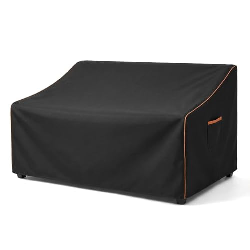 Outdoor Sofa Cover (#Black / 90W x 42D x 33H)