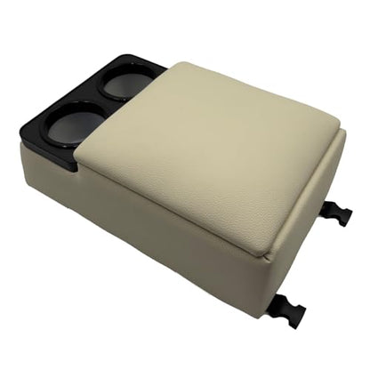 Car Center Console with Cup Holders (Beige)
