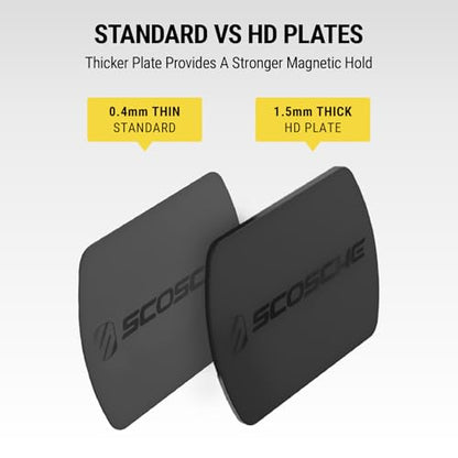 MPLT54T 2PKBP0 MagicMount Replacement Plate Kit for Magnetic Car Phone Mount Holder (Heavy Duty / 2 Plates / Black)