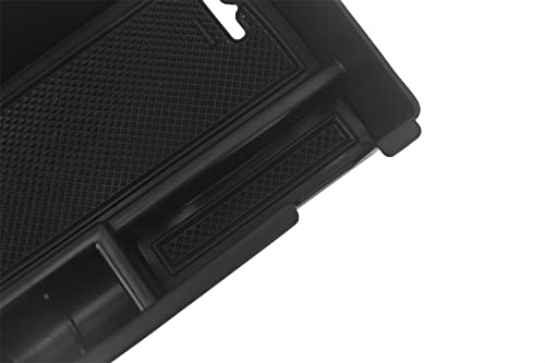 Center Console Tray Armrest Secondary Glove Storage Box Compatible with Jeep Compass 2022 2023 2024 2025 Black Interior Accessories Center Console Organizer (Armrest Box)