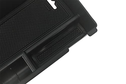 Center Console Tray Armrest Secondary Glove Storage Box Compatible with Jeep Compass 2022 2023 2024 2025 Black Interior Accessories Center Console Organizer (Armrest Box)