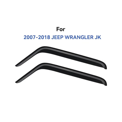 Window Visors Rain Guards for 2007 (2007-2018 Jeep Wrangler JK)