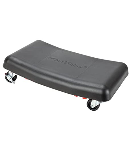 2-in-1 Modular Detailing Creeper Seat with Cushion – Rolling Creeper with Removable Cushion & Tool Tray – Heavy-Duty Polyethylene & Steel Frame, 4” Wheels (Complete Set)