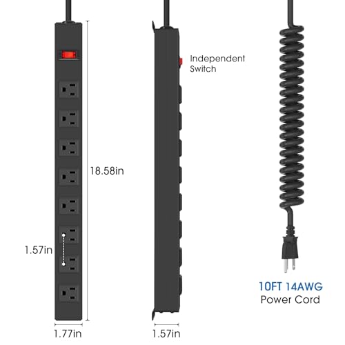 Heavy Duty Power Strip (10ft)