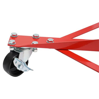 Panel Tree Stand for Painting Rotatable FreeStanding Panel Paint Holder with Wheels Adjustable Center Post for Hang Automotive Doors Fenders Bumpers (29.5*29.5*70.87in)