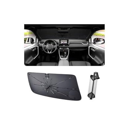 2025 RAV4 Windshield Sun Shade Umbrella Foldable UV Block Front Window Sunshade (RAV4 2019-2025)