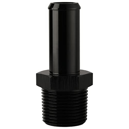 3 4 NPT Male to 3 (3/4 NPT to 3/4 Barb / Black - Straight)