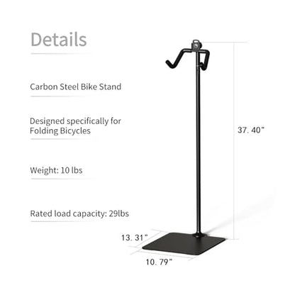 Carbon Steel Bike Stand (Black / Trumpet)