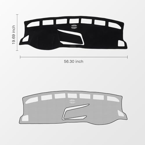Black Dash Cover for Volkswagen VW Taos (Taos 22-26(black))