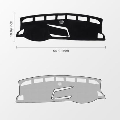Black Dash Cover for Volkswagen VW Taos (Taos 22-26(black))