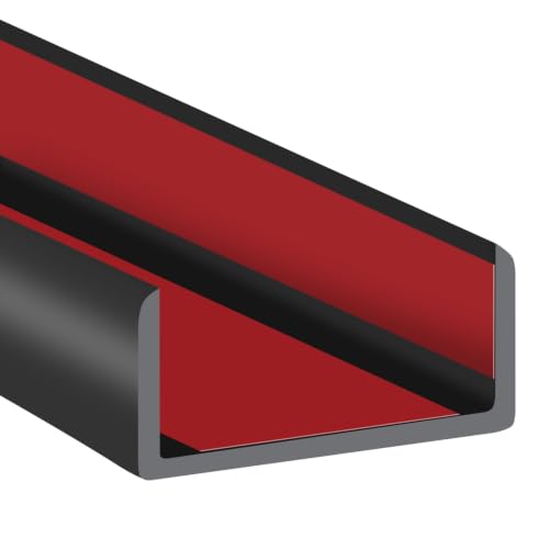 Rubber Edge Trim (Fit 1-3/8" - L20' / Black)