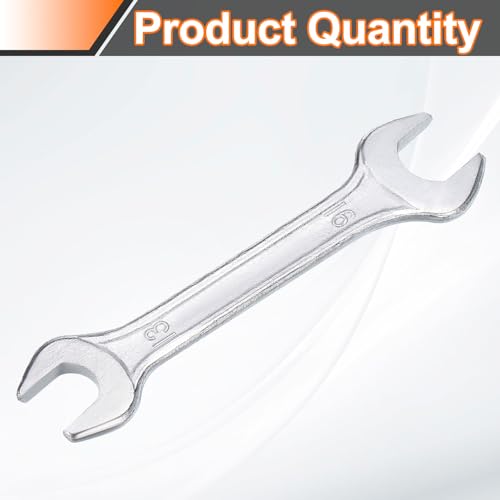 Double Open End Wrench 13mm x 16mm Metric 15 Degree Offset Angle Small Flat Head Wrench Galvanizing Open Ended Spanner for Automotive Repair Furniture Assembly (13mm x 16mm)