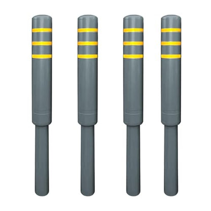 Metal Safety Bollard (Gray (4pcs))