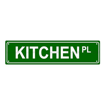KITCHEN PL SPACE Metal Tin Street Sign Bar Cafe Garage Cave Home Room Wall Bathroom Farmhouse Garden Porch Patio Decor (KITCHEN)