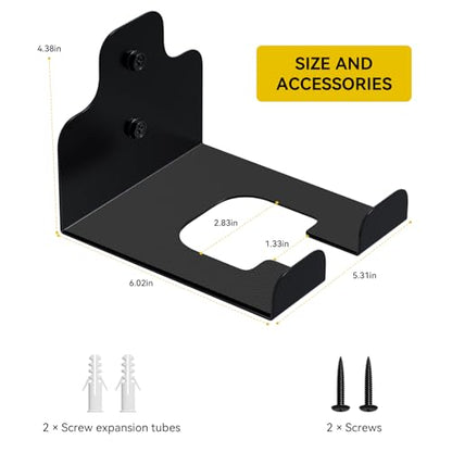 Garage Organizer Trimmer Rack (Black 2 Packs)