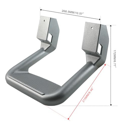 Silver Side Step Set Compatible with Chevy (Silver*2)