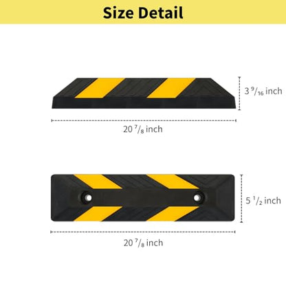 Heavy Duty Parking Curb Wheel Stop (21" - 4Pack)