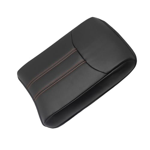 Armrest Cover for Honda Pilot 2023 (12) 23+ |Pilot| Black/Orange Stitching, Regular)