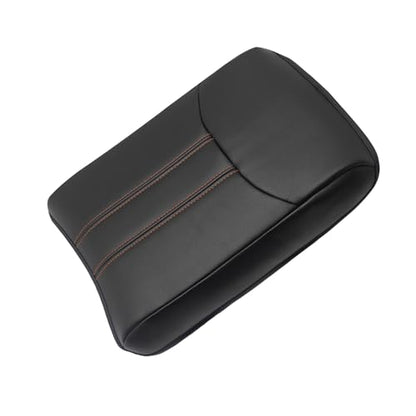 Armrest Cover for Honda Pilot 2023 (12) 23+ |Pilot| Black/Orange Stitching, Regular)