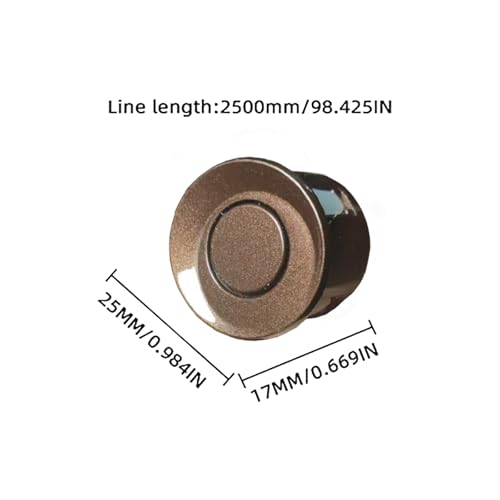 Parking Sensor Kit Backup Sensor Kit Reverse Sensor for Car 20 Color Options for Probes Adjustable Alarm Volume Professional Sensore de Reversa para Carro Safe Driving Assistant (Brown)