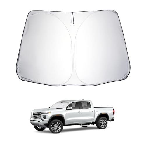 for 2023 2024 2025 2026 Chevy Colorado & GMC Canyon Windshield Sun Shade Windshield Sunshades 2025 2026 Colorado Accessories GMC Canyon Accessories Sunshade Cover Block UV Ray (2023-2026 Chevy Colorado & 2023-2026 GMC Canyon)