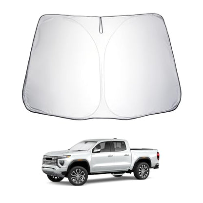 for 2023 2024 2025 2026 Chevy Colorado & GMC Canyon Windshield Sun Shade Windshield Sunshades 2025 2026 Colorado Accessories GMC Canyon Accessories Sunshade Cover Block UV Ray (2023-2026 Chevy Colorado & 2023-2026 GMC Canyon)