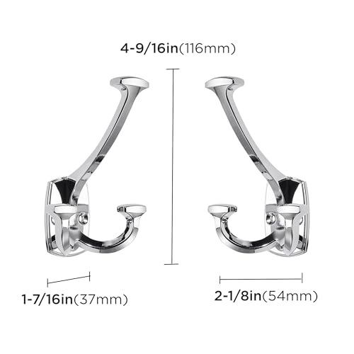 Large Wall Double (Polished Chrome / 1 Inch(23mm)Hole Center)
