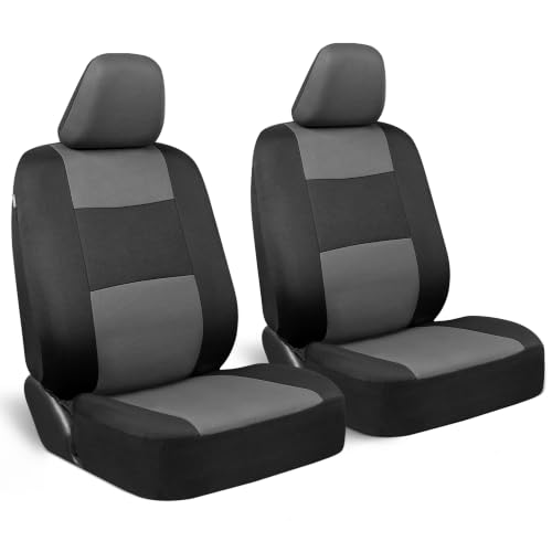 PolyPro Car Seat Covers for Front Seats (2 Fronts Only-Gray)