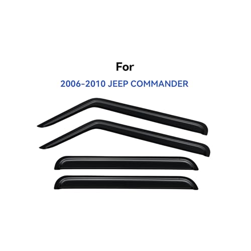 Window Visors Rain Guards for 2006 (2006-2010 Jeep Commander)