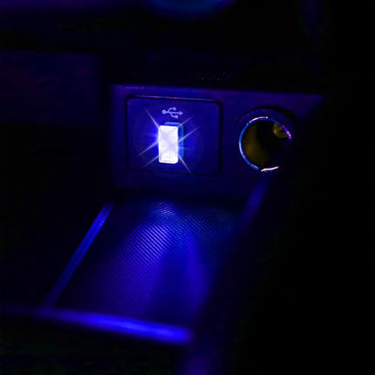 2 Pcs USB LED Car Interior Atmosphere Lamp (Multi)