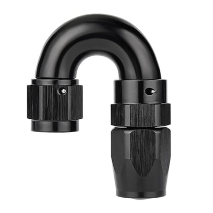 6AN 180 Degree One Piece Full Flow Hose End Fitting Swivel for CPE Braided Hose (6AN / 180 Degree)
