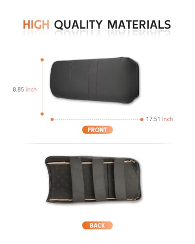 for 2024 2025 2026 Honda Prologue Center Console Cover Armrest Box Cover for Prologue (Honda Prologue Thin Black Leather)