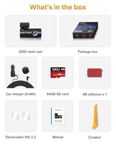 4K Dash Cam Front (Black)