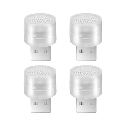 4 Pack USB LED Ambient Lights (White)